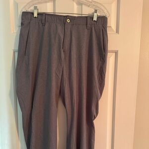 Under Armour Vented Wicking Golf Pants Mens 34x30 Gray Stretch Quick Dry